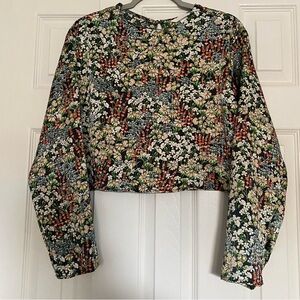 H&M Floral Print Crop Top
